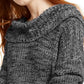 American Rag Juniors' Cowlneck Sweater Black Size Large
