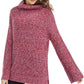 American Rag Juniors' Women's Flare-Sleeved High-Low Sweater Red Size X-Large