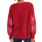 American Rag Juniors' Textured Sweater Red Size X-Small