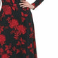 Tommy Hilfiger Women's Floral-Print Fit & Flare Dress Black Size 18