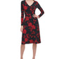 Tommy Hilfiger Women's Floral-Print Fit & Flare Dress Black Size 2