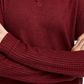 Planet Gold Juniors' Super Soft Ribbed Top Red Size Small