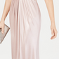 Adrianna Papell Women's Metallic Mermaid Gown Pink Size 6