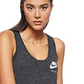 Nike Women's Sportswear Cotton Racerback Tank Top Charcoal Size Extra Small