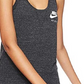 Nike Women's Sportswear Cotton Racerback Tank Top Charcoal Size Extra Small