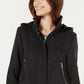 Celebrity Pink Juniors'  Hooded Coat Black Size Small