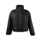 Celebrity Pink Juniors' Cropped Puffer Coat Black Size Large