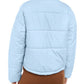 Celebrity Pink Juniors' Cropped Puffer Coat Blue Size Extra Large