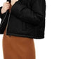 Celebrity Pink Juniors' Cropped Puffer Coat Black Size Small