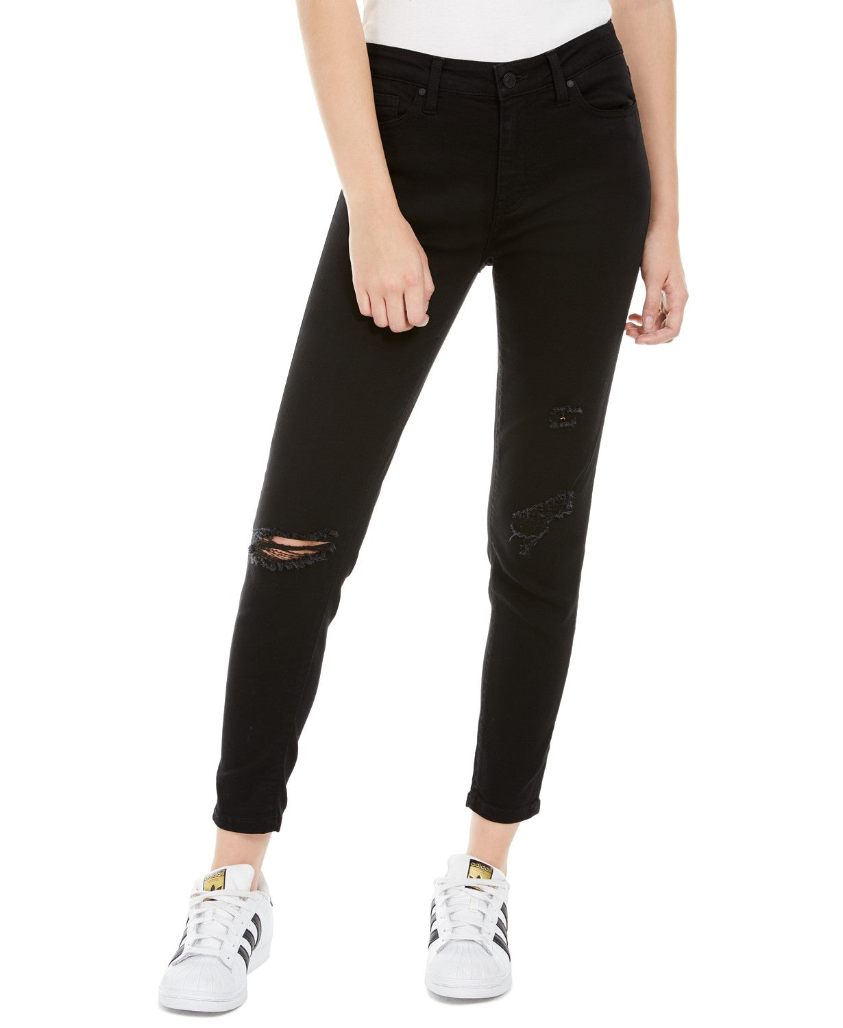 Celebrity Pink Women's Curvy Mid Rise Skinny Jean Black Size 7
