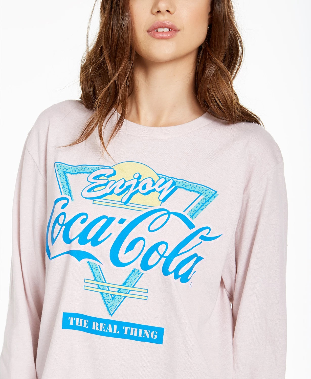 Mad Engine Juniors' Retro Coca-Cola Graphic T-Shirt Purple Size Extra Large