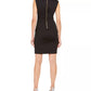 Calvin Klein Women's Asymmetrical Sheath Dress Black Size 4