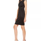 Calvin Klein Women's Asymmetrical Sheath Dress Black Size 4