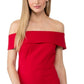 Calvin Klein Women's Off-The-Shoulder Sheath Dress Medium Red Size 14