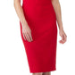 Calvin Klein Women's Off-The-Shoulder Sheath Dress Medium Red Size 14