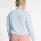 Nike Women's  Sportswear Plus Cropped Crew Sweatshirts Blue Size 2X