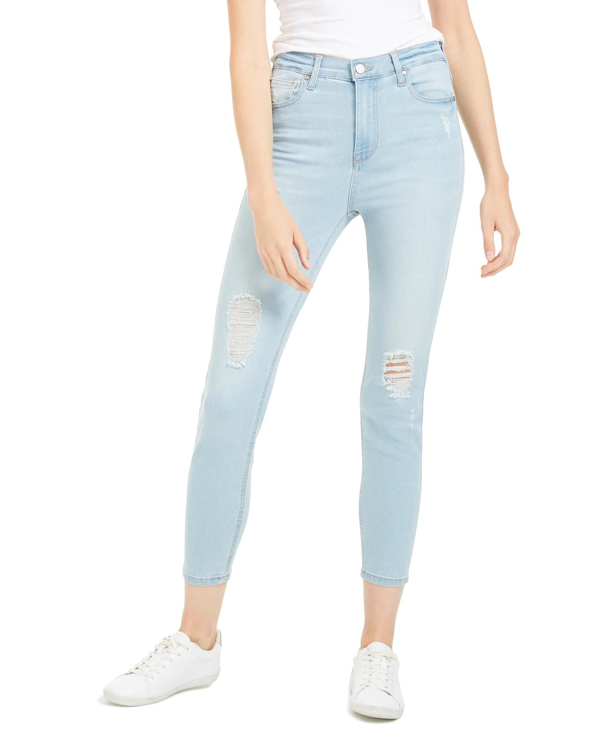 Celebrity Pink Women's High Rise Ankle Skinny Jean Turq/Aqua Size 7