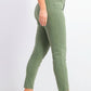 Celebrity Pink Juniors' High-Rise Ankle Skinny Jeans Green Size 5