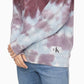 Calvin Klein Womne's High Tide Tie-Dyed Sweatshirt Purple Size Medium