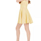 Speechless Juniors' Lace Fit & Flare Dress Yellow Size 9