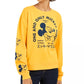 Mad Engine Disney Juniors' Mickey Mouse Graphic Sweatshirt Gold Size Large