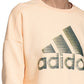 Adidas Women's Glam-Logo Sweatshirt Orange Size Small