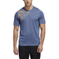 Adidas Men's FreeLift Badge of Sport Graphic Tee Blue Size Small
