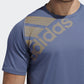 Adidas Men's FreeLift Badge of Sport Graphic Tee Blue Size Small