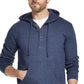 Weatherproof Vintage Men's Textured Henley Hoodie Navy Size Medium