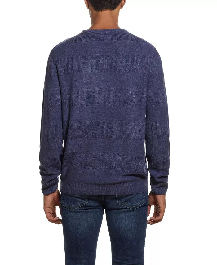 Weatherproof Vintage Men's Soft Touch Striped Sweater Blue Size 3 Extra Large