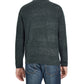 Weatherproof Men's Soft Touch Stripe Crew Neck Sweater Green Size 3 Extrta Large