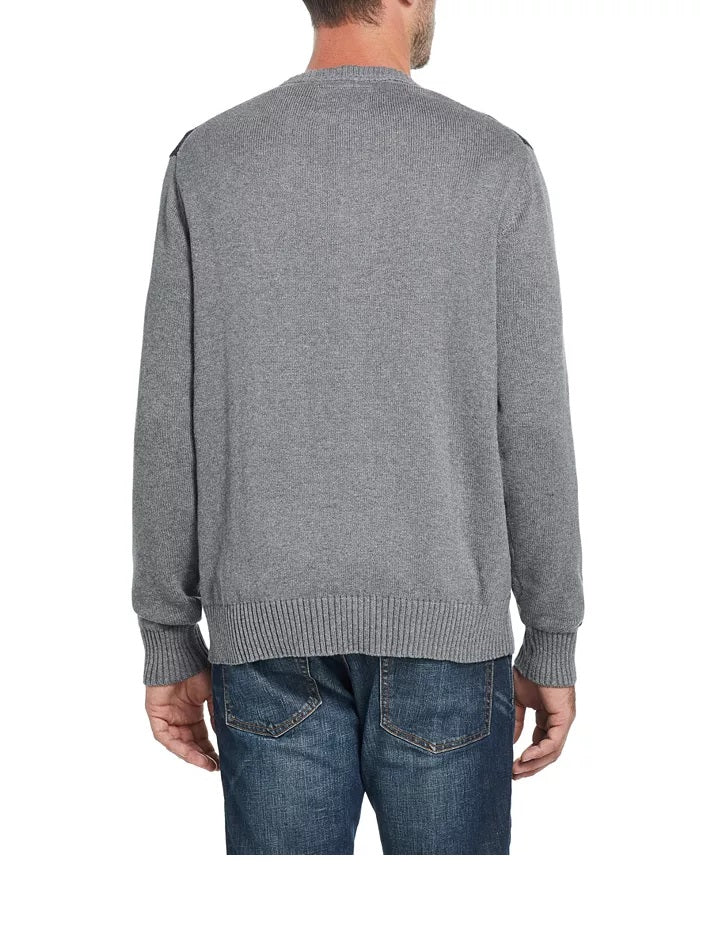 Weatherproof Vintage Men's Plaid Sweater Gray Size Extra Large