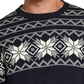 Weatherproof Vintage Men's Snowflake Pattern Sweater Navy Size Large