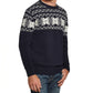 Weatherproof Men's Snowflake Pattern Sweater Navy Size Medium