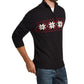 Weatherproof Men's Snowflake Quarter-Zip Sweater Black Size Small