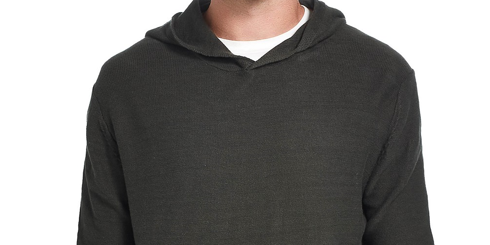 Weatherproof Vintage Men's Lightweight Hooded Sweatshirt Med Green Size Small