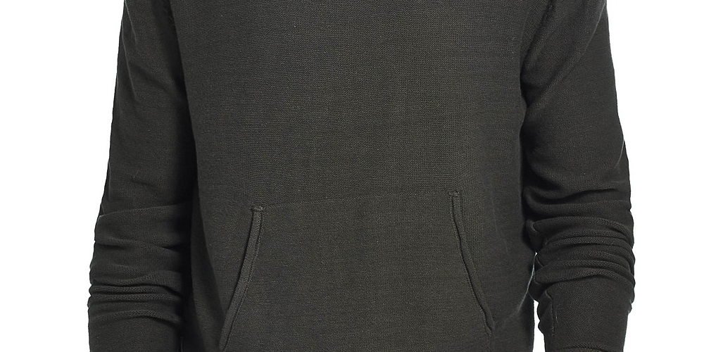Weatherproof Vintage Men's Lightweight Hooded Sweatshirt Med Green Size Small