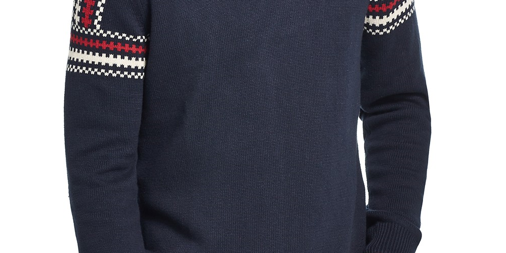 Weatherproof Vintage Men's Ski Sweater Navy