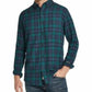 Weatherproof Vintage Men's Brushed Antique Flannel Plaid Shirt Black Size Small