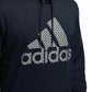 Adidas Men's Team Issue Fleece Logo Hoodie Dark Blue Size Small
