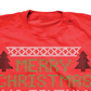 Freeze Men's Animal Christmas T-Shirt Red Size Large