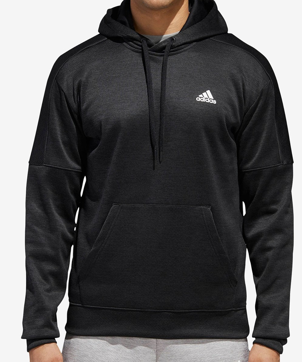 Adidas Men's Team Issue Fleece Hoodie Black Size Medium