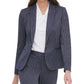 Tommy Hilfiger Women's Pinstripe Peak-Lapel Blazer Navy Size 14