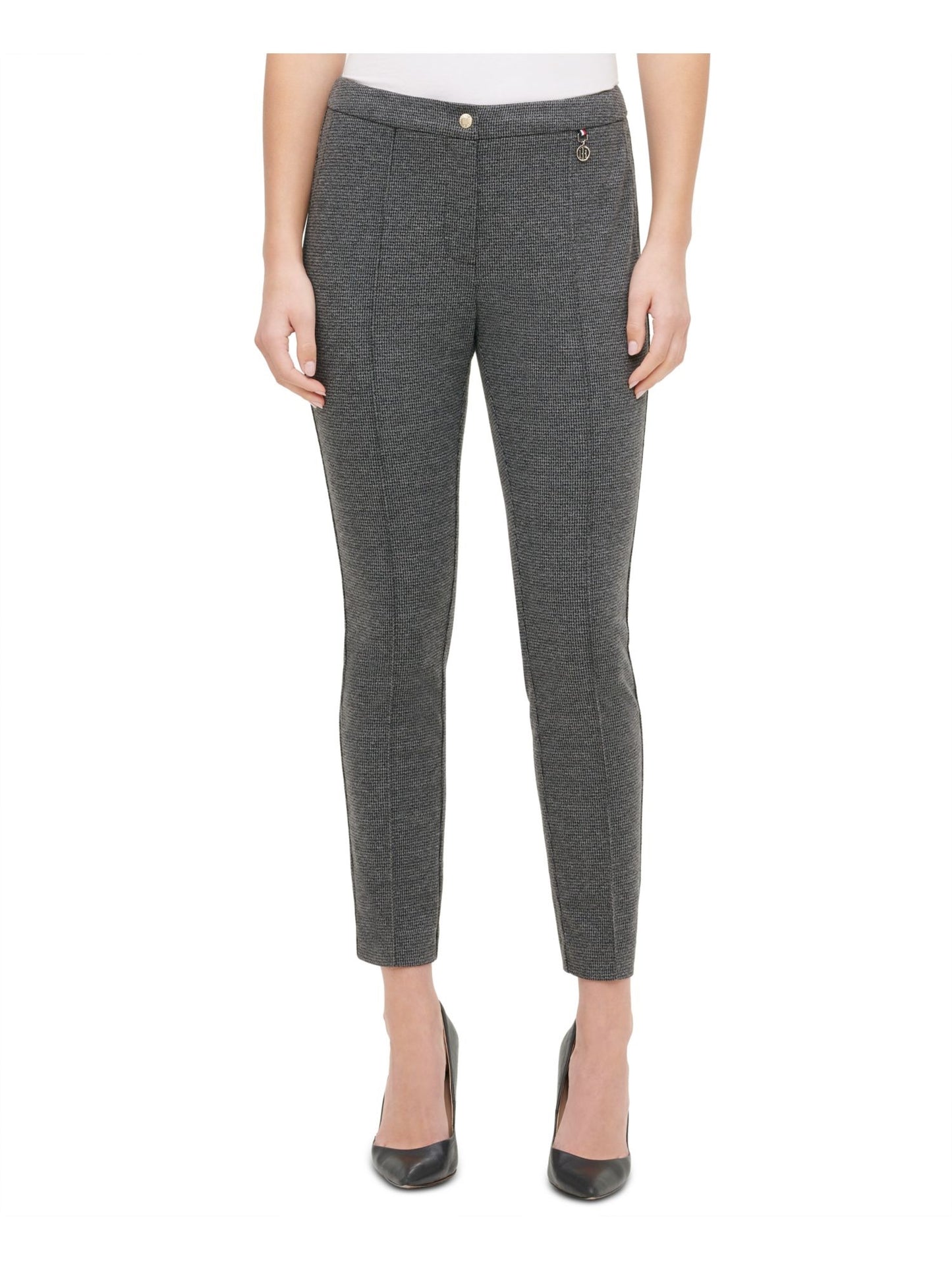 Tommy Hilfiger Women's Skinny Ankle Pants Dark Gray Size 10