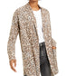 Hippie Rose Juniors' Cozy Cardigan Gray Size Medium