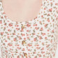 Hippie Rose Junior's Floral Button-Front Top Black Size X-Small
