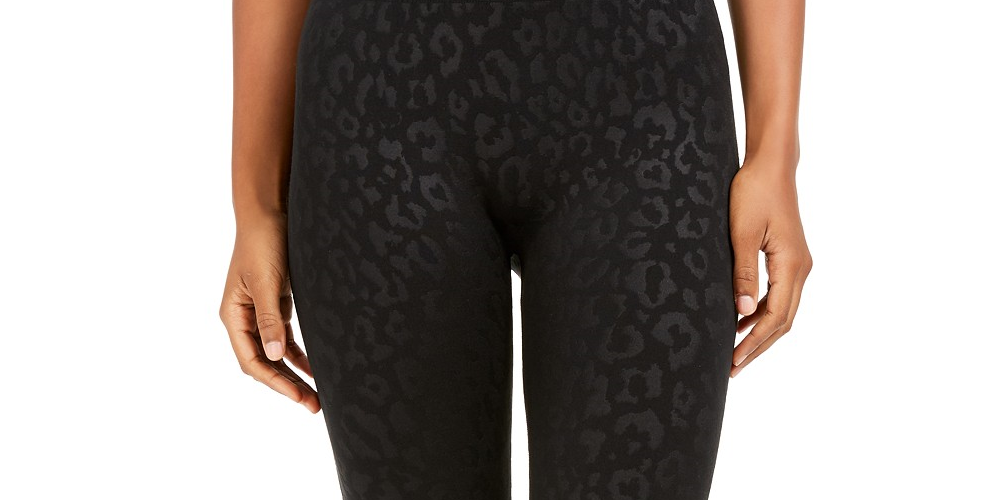 Hippie Rose Juniors' High-Waisted Fleece-Lined Leggings Black Size Small