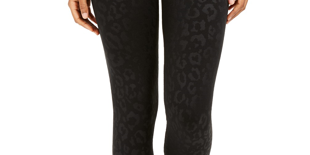 Hippie Rose Juniors' High-Waisted Fleece-Lined Leggings Black Size Small