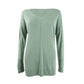 Hippie Rose Junior's V Neck Tunic Sweater Green Size X-Large