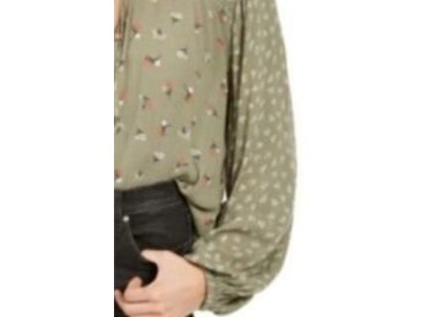 हिप्पी रोज़ जूनियर्स का डिज़ी फ्लोरल पीज़ेंट टॉप हरा, साइज़ एक्स्ट्रा लार्ज